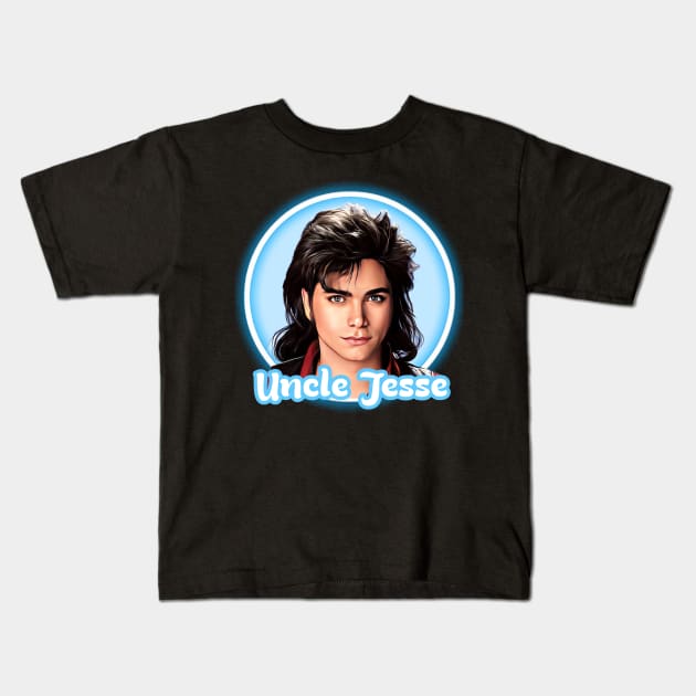 Full House - Uncle Jesse Kids T-Shirt by Zbornak Designs